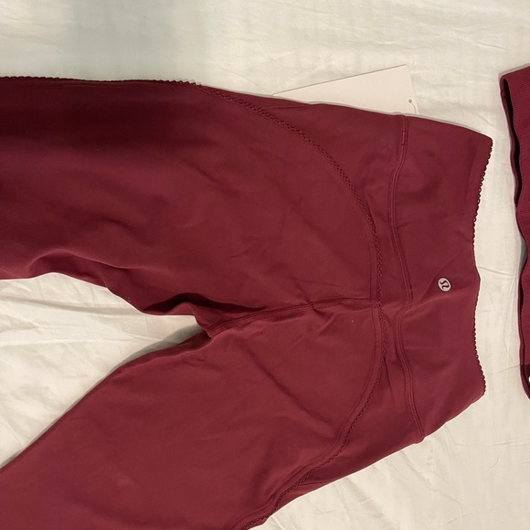 Lululemon Athletica Maroon Groove Pants - Picture 8 of 8